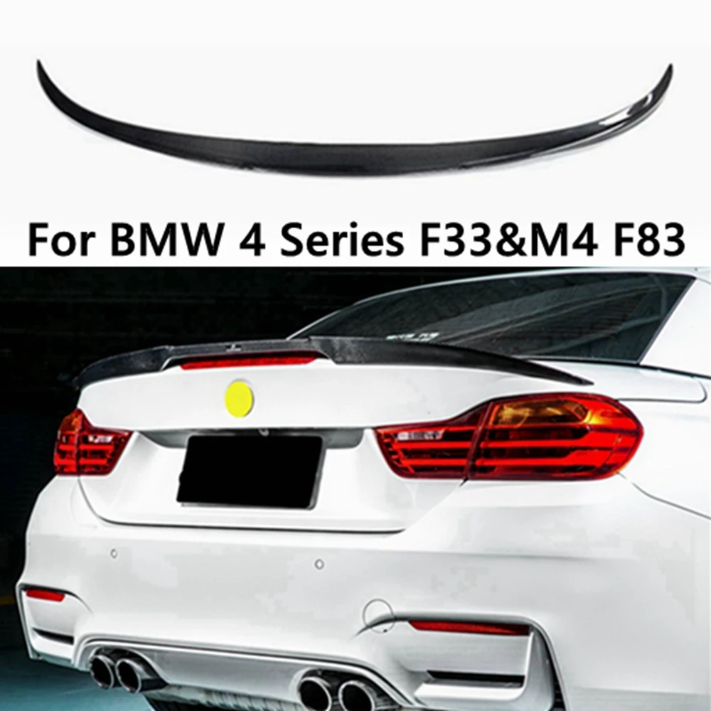 

For BMW 4 Series F33&M4 F83 Convertible KRP Style Carbon fiber Rear Spoiler Trunk wing 2013-2020 FRP Forged carbon