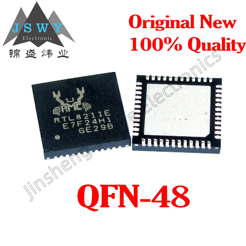 1~30PCS RTL8211E-VB-CG RTL8211E SMT QFN-48 Ethernet Chip Brand New Good Quality Free Shipping