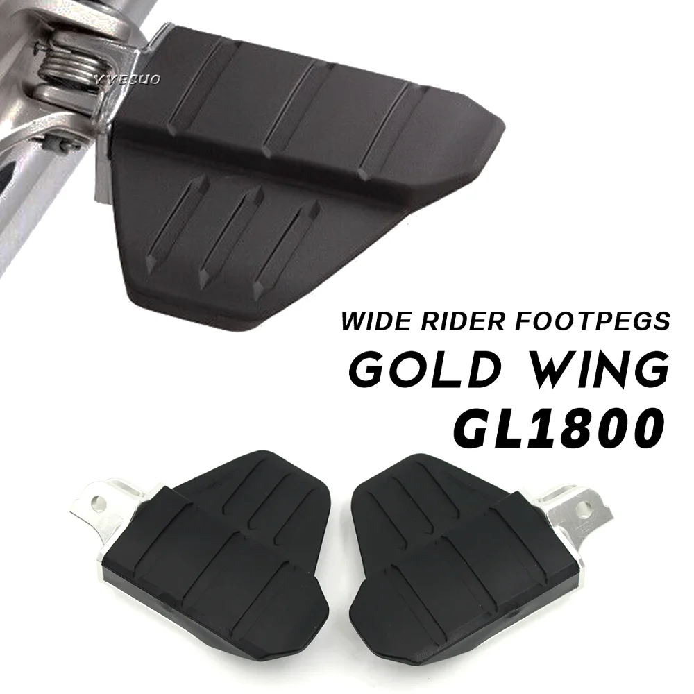 GOLDWING GL1800 Motorcycle Wide Rider Footpegs for HONDA GOLD WING 1800 Accessories Comfort Footrests GOLDWING 1800 GL 1800