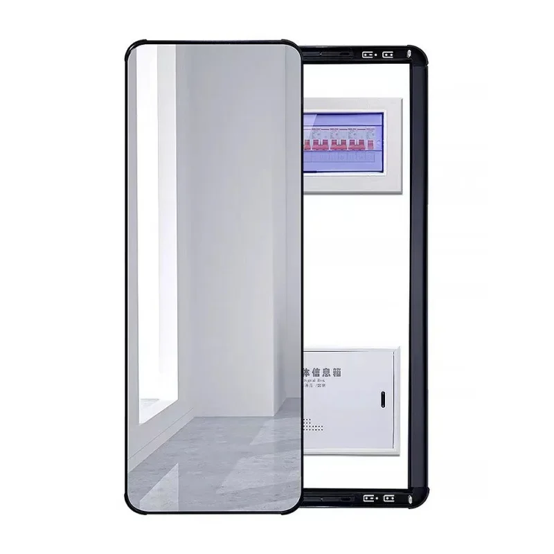 

Full body mirror can cover the electric meter box, wall mounted invisible hidden mirror, sliding entrance dressing mirror