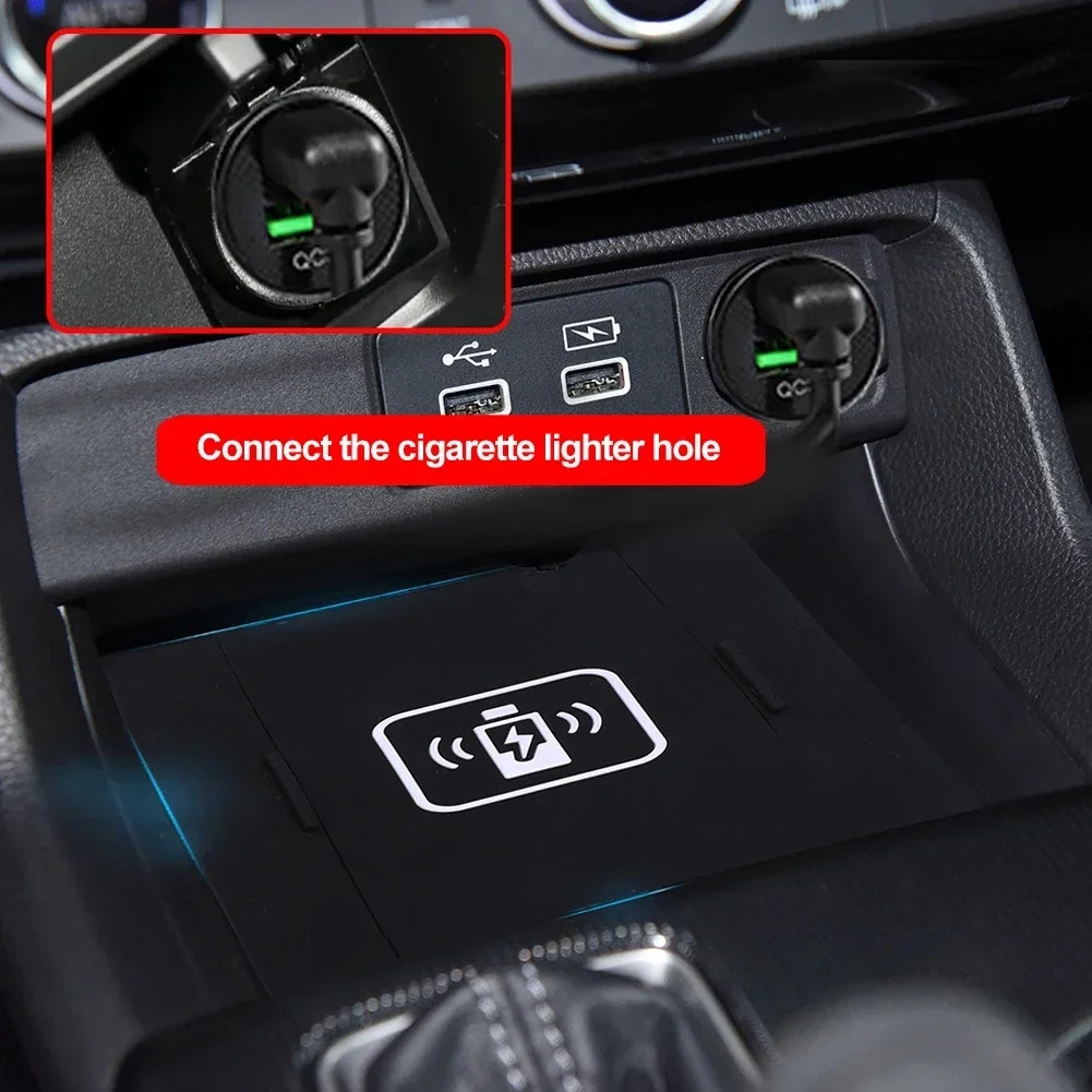 Car Wireless Charger for Honda Civic X 10th 11th Gen 2016-2023 Accessories  Mobile Phone Fast Charging Holder 15W Charger Board