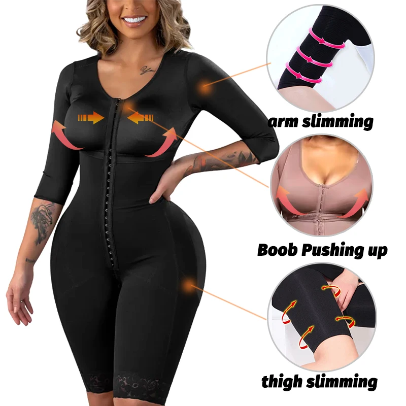 Girdles Shapewear Faja Colombianas Shaper Bodysuits Tummy Slimming Corset Full Body Reducer Postpartum Carving Bodices Sheath