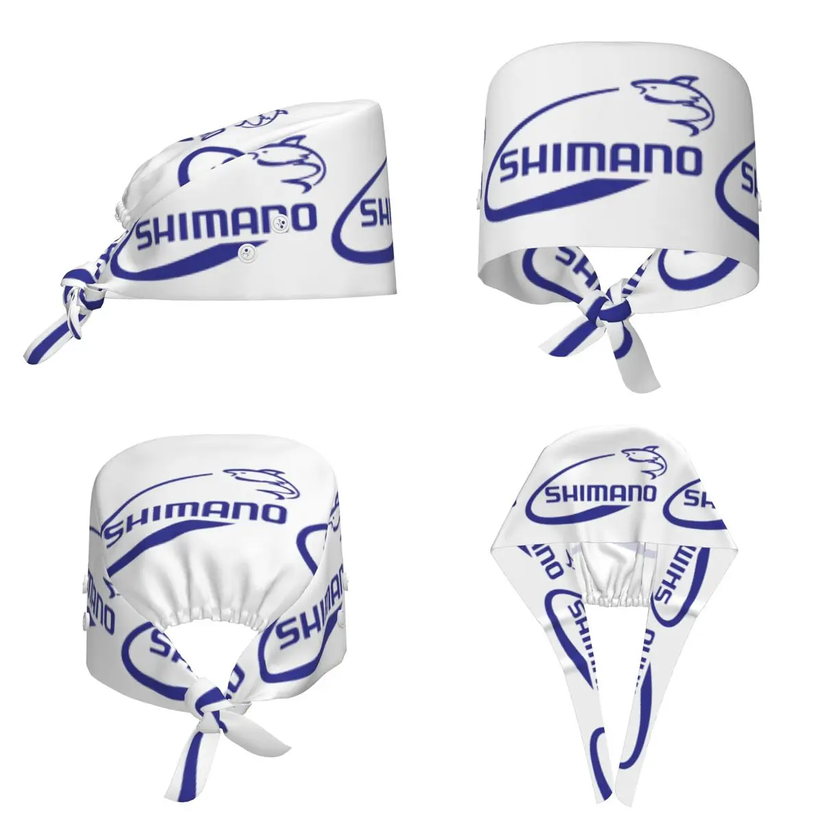 Shimano Fishing Fish Merch Scrub Hat Doctor Working Surgical Cap Unisex Adjustable Nursing Caps for Dentist