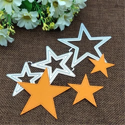 3pcs/Set star suit Metal Cutting Dies Stencils For DIY Scrapbooking Decorative Embossing Handcraft Die Cutting Template