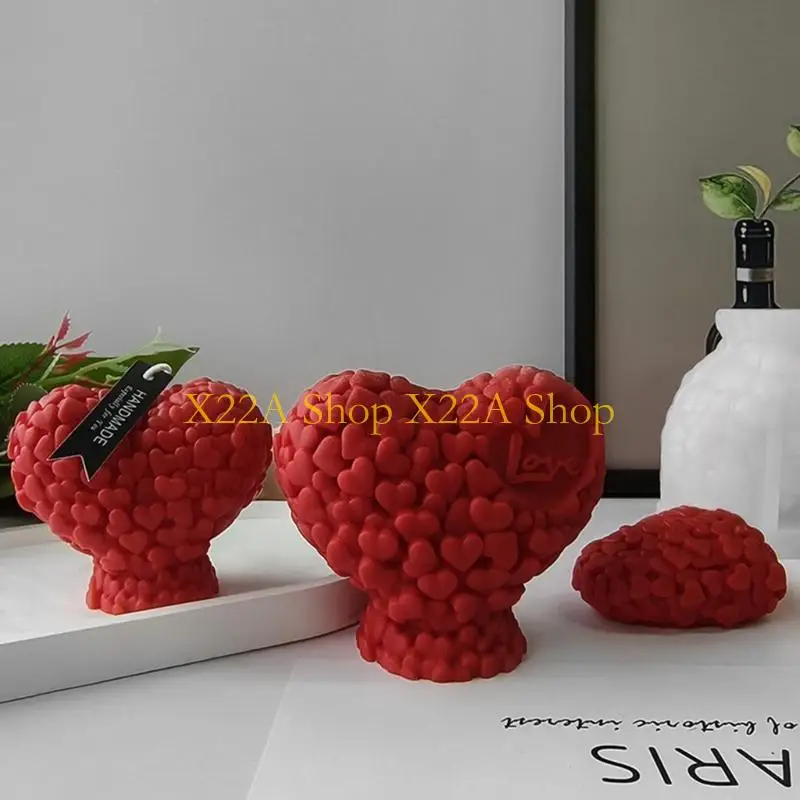 

Unique Valentines Love Heart Silicone Mold Soap Making Supplies Home Gifts