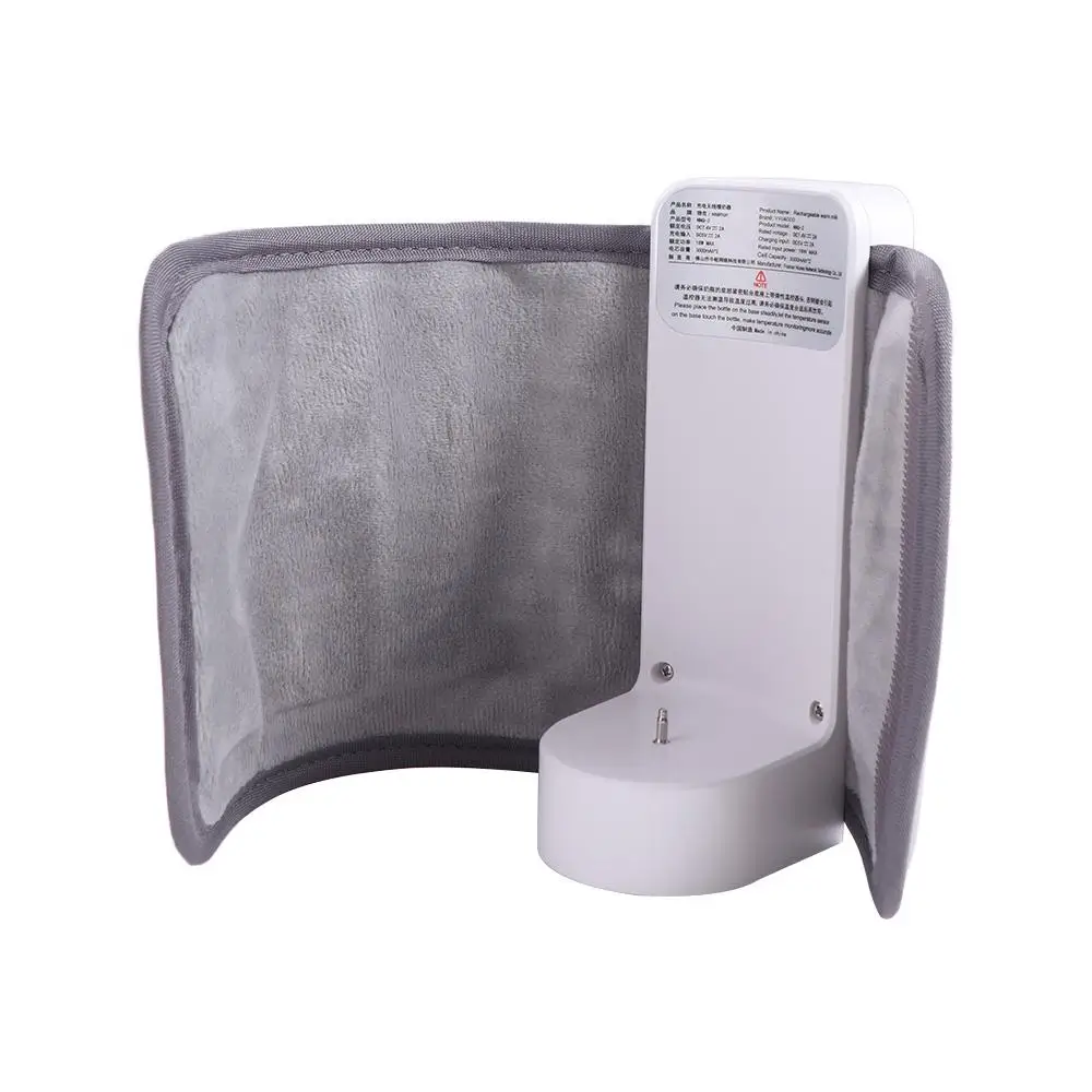 USB 충전식 아기 젖병 워머 6단계 온도 조절 우유 히터 온도 표시 기능이 있는 안전한 아기 젖병 히터