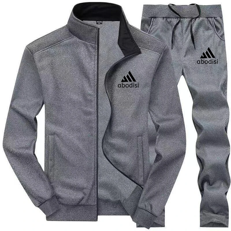 4XL Men\'s Male Oversized Casual Set Baseball Sweat Suit Men Clothing Sportwear Large Size Jogging Suit