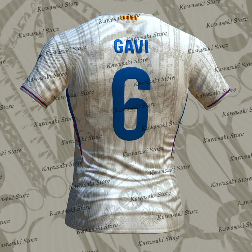 T-shirt For Men Sports Outdoor Argentina Football Jersey Barcelona Style GAVI 6 Training Team T-Shirt GPT Design Jersey KITS