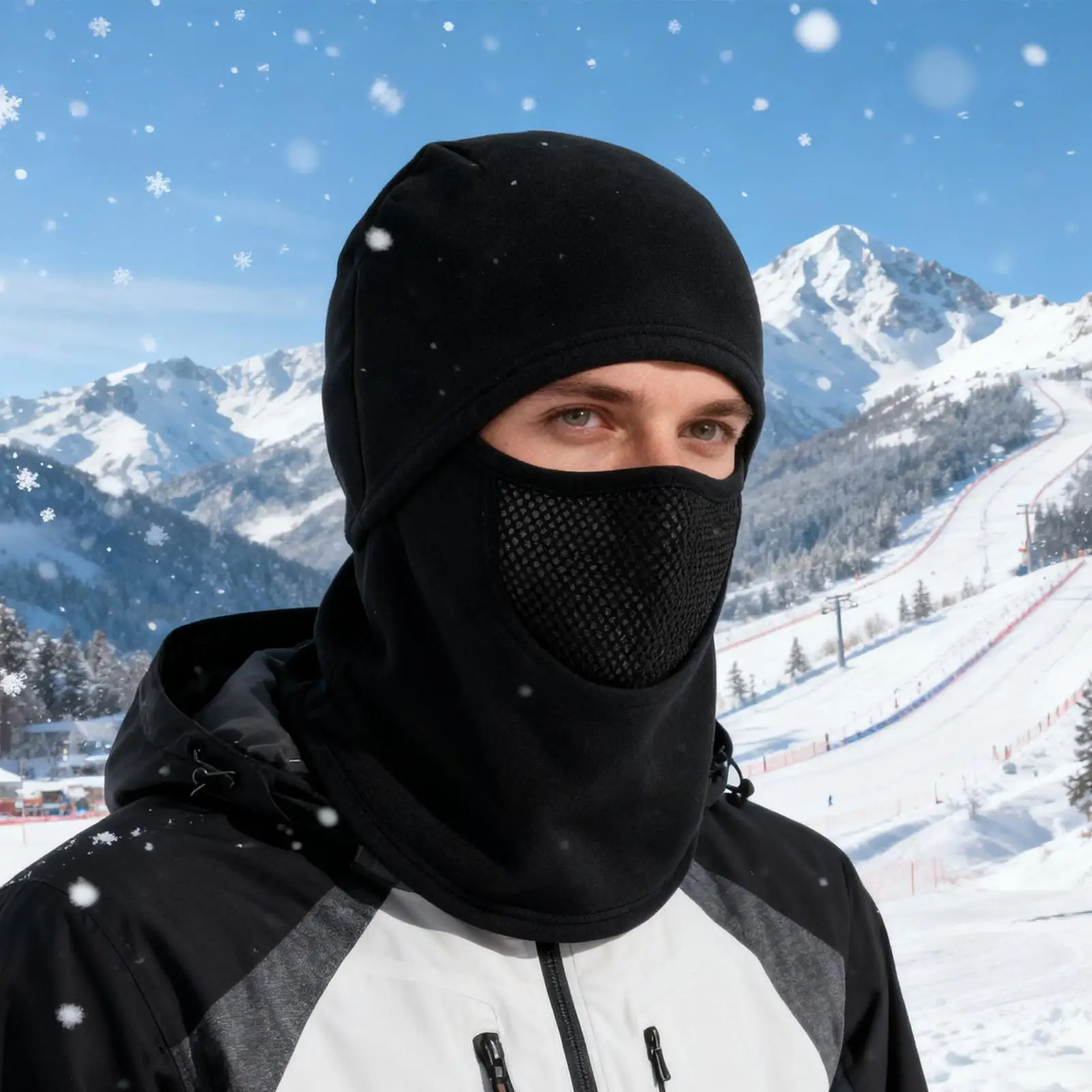 Motorcycle Face Cover For Men Sports Warming Supplies Ice Fishing Neck Gaiter For Riders Scooter Highway Riding City Commuting