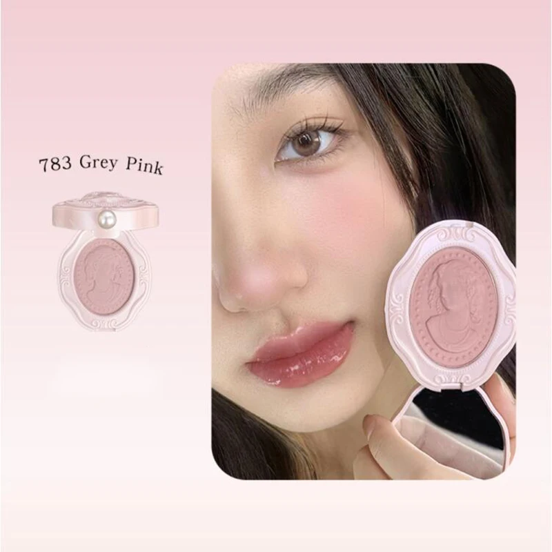 Blush Monocromático Natural Nude Seco Rose Maquiagem Blush Em Pó Matte Brilho Natural blushs