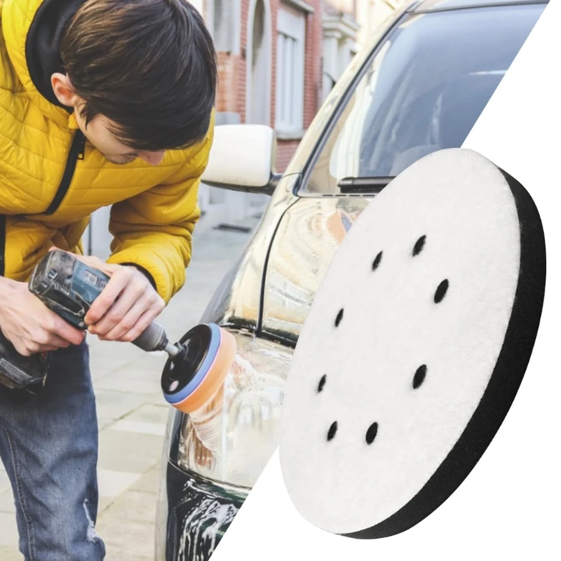 Almofada polimento para carro 5 polegadas, almofadas polimento para composição, polimento, enceramento
