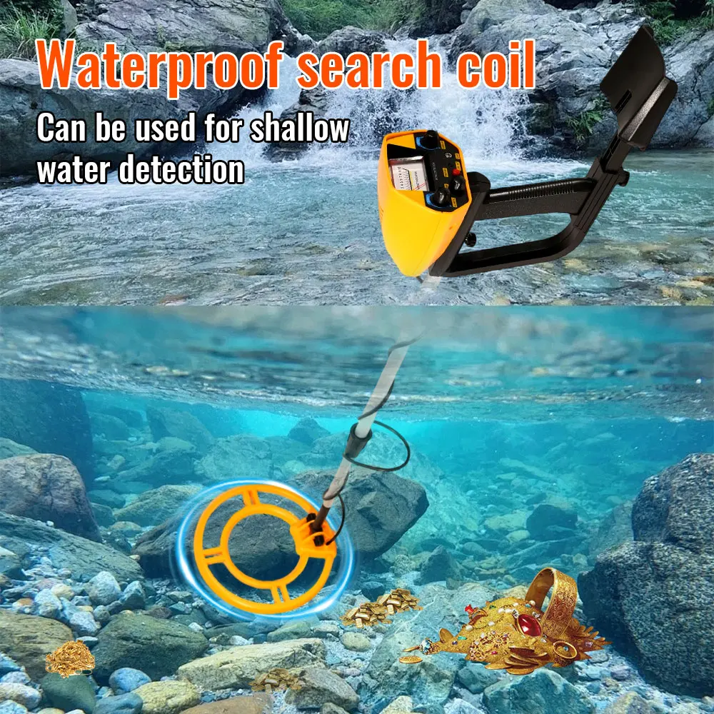 

MD-940 Высокоточный металлоискатель Водонепроницаемая поисковая катушка Искатель сокровищ Профессиональный металлоискатель Подземный детектор золота