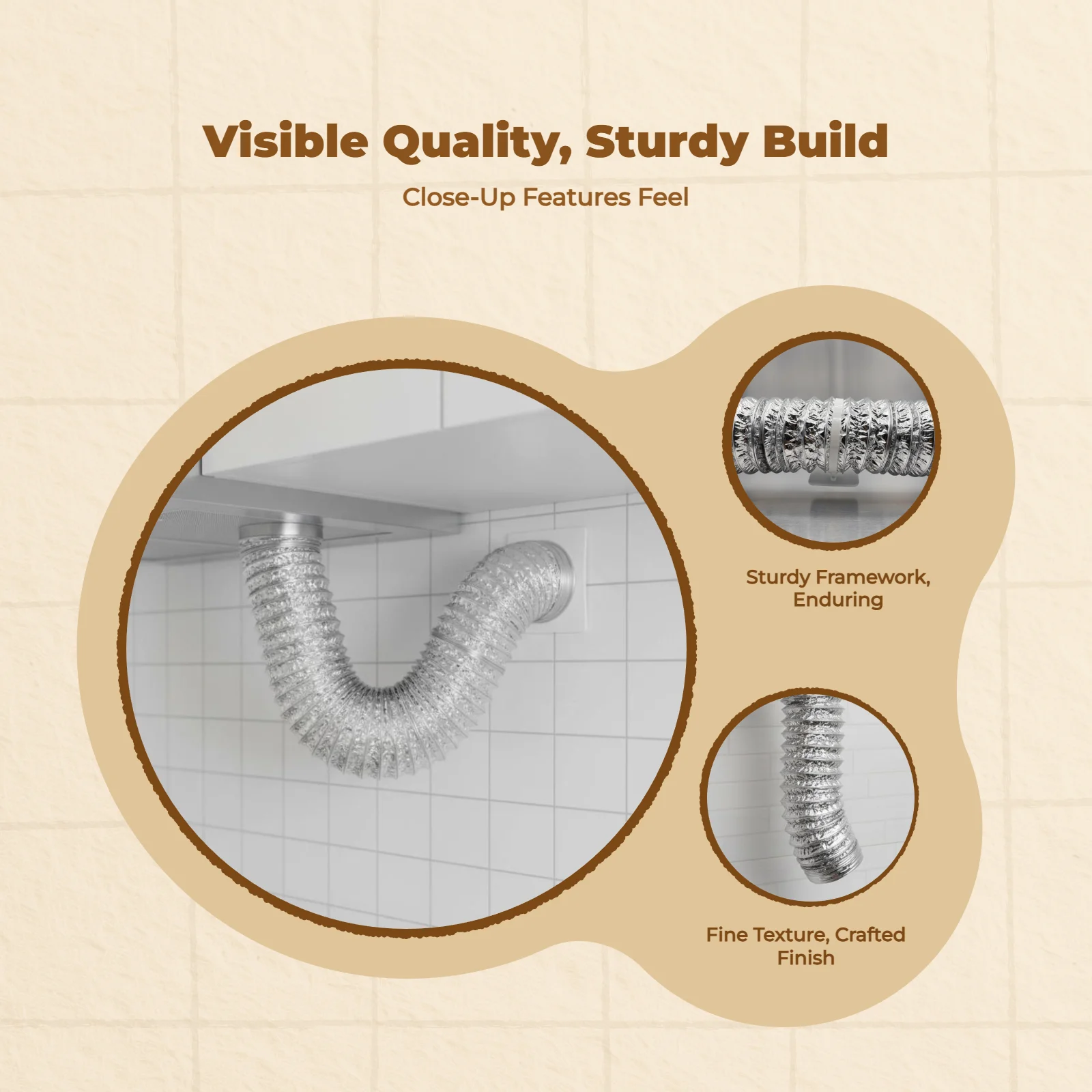 家庭用マフラー用排気アルミブラケット