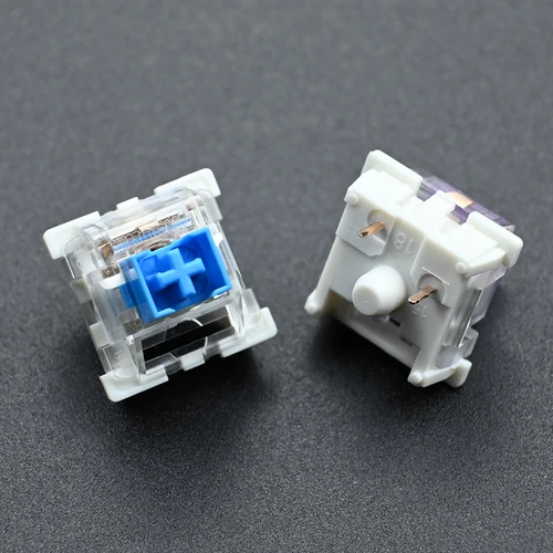Imagen 2 del producto Outemu-interruptor de teclado mecánico, interruptores silenciosos táctiles lineales Clicky de 3 pines, RGB LED SMD para juegos, Compatible con interruptor MX