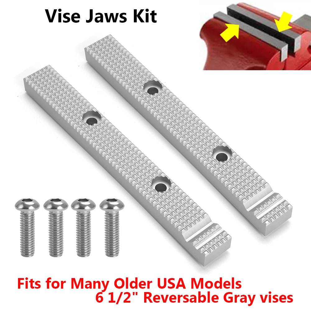 For Craftsman Vise Jaws Inserts Kit Many Older USA Models 6 1/2