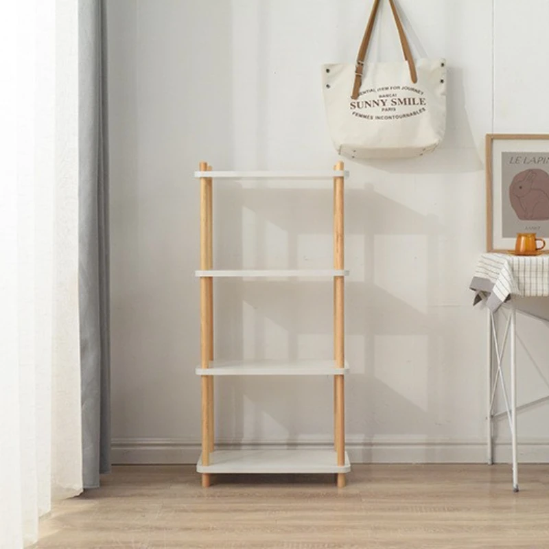 

Bookcase storage rack, floor to floor, simple living room, space saving small bookshelf, simple household shoe rack storage