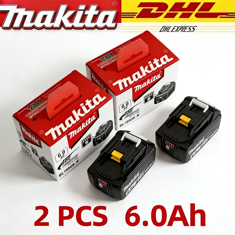 Original Makita 9,0Ah 5/6,0Ah 2026 Bestseller-Akku für 18V-Werkzeuge, austauschbar für Dhr202 Djv182 Ddf487 Dtw700 Dga404 Dtd173