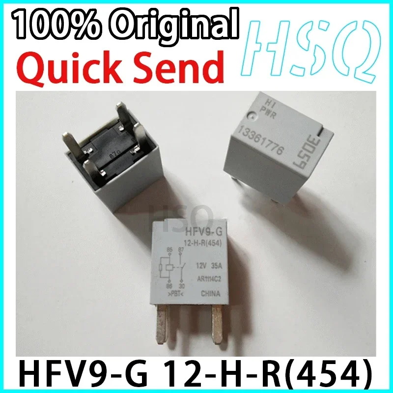 5PCS Brand New Original HFV9-G 12-H-R (454) 4-pin 12V Automotive Relay 13361776