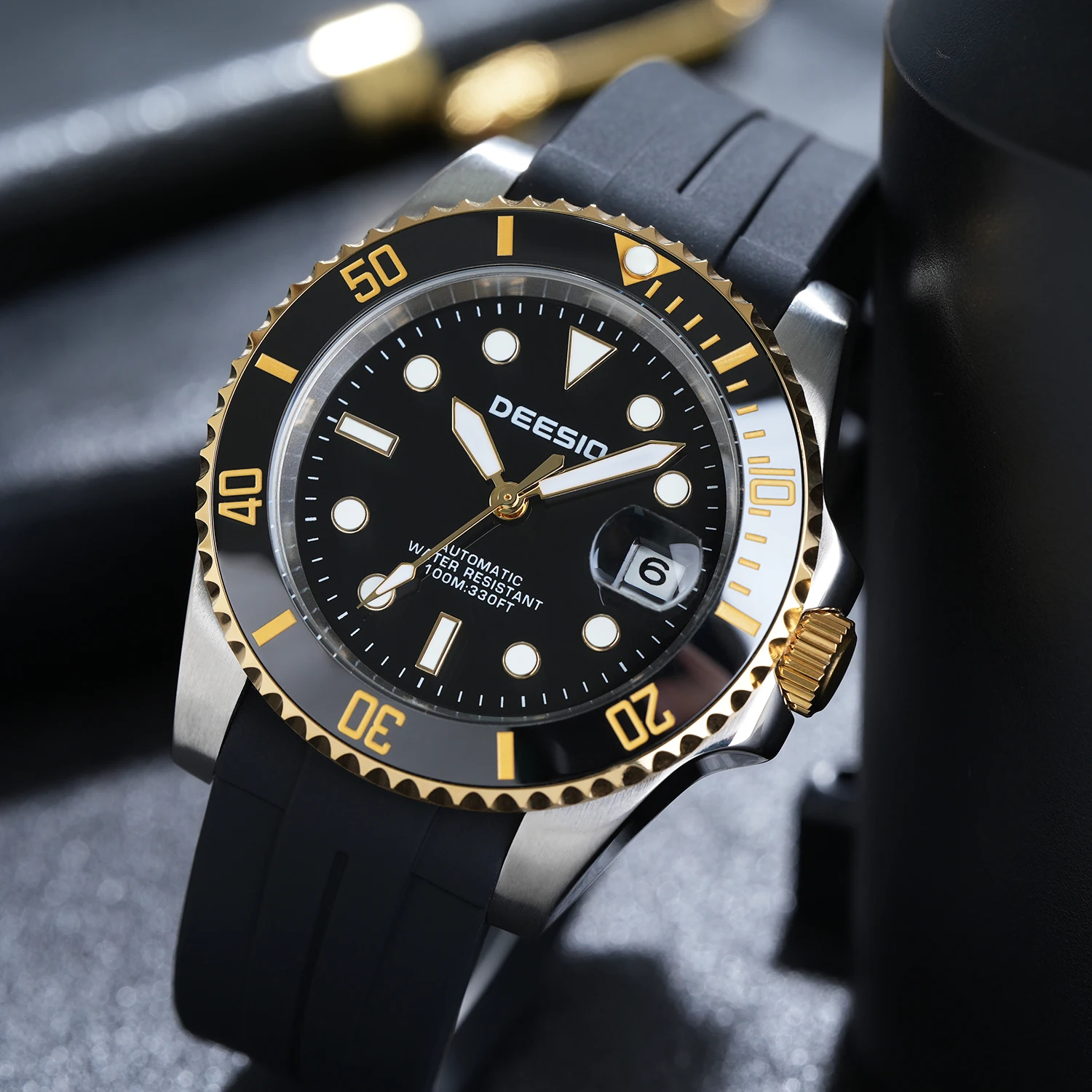 DEESIO Erkek Lüks Tam Otomatik - Luxury Watch All Black incelemesi ve fiyatı