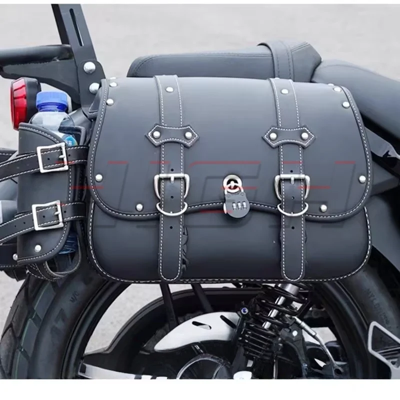 Motorcycle Side Bag & Bracket for Cyclone RA401 SR400-2 Travel Storage Set