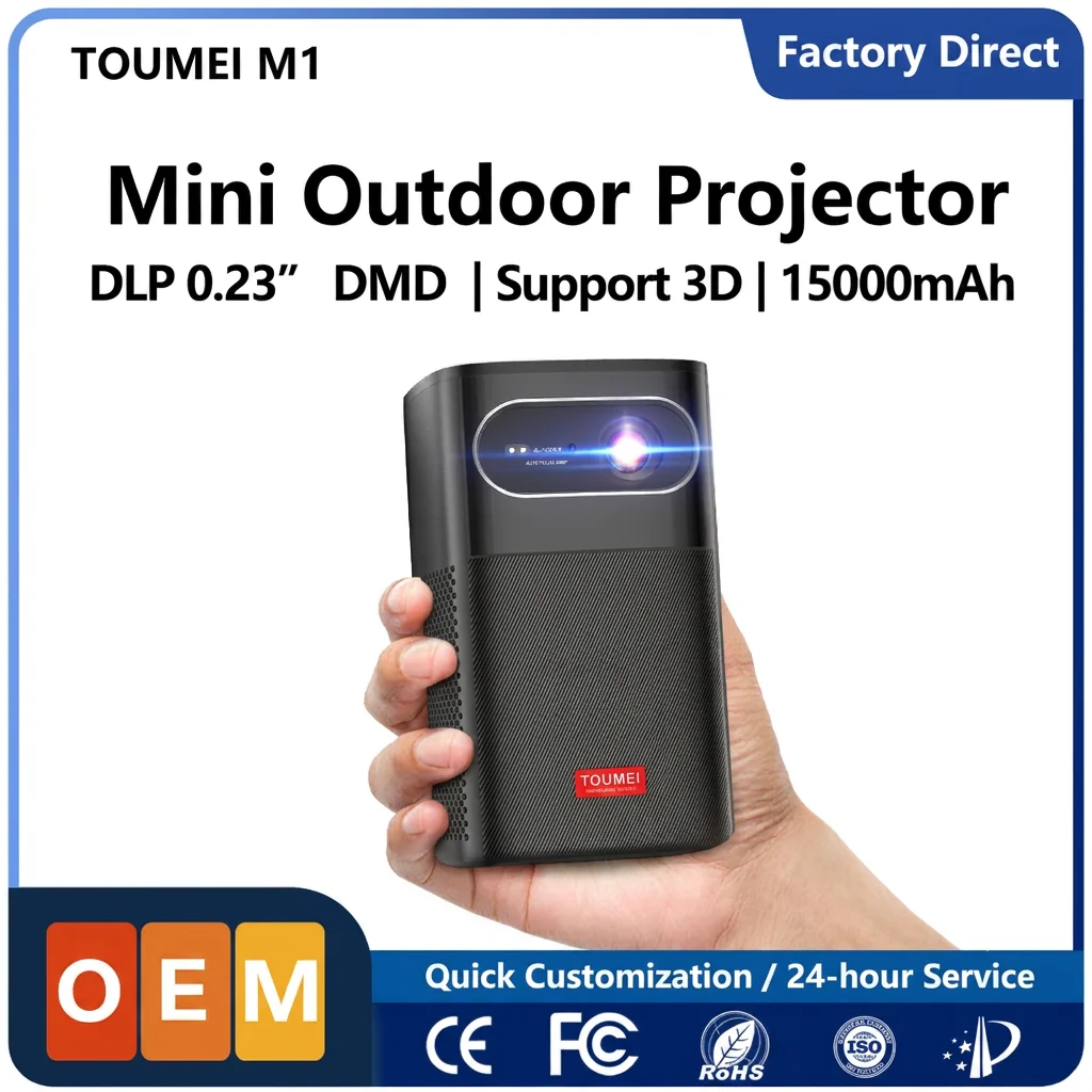 Hot Sale Factory Price Smart 1080P Android Projector Built-in Battery DLP Proyector For Wholesale Projector Supplier