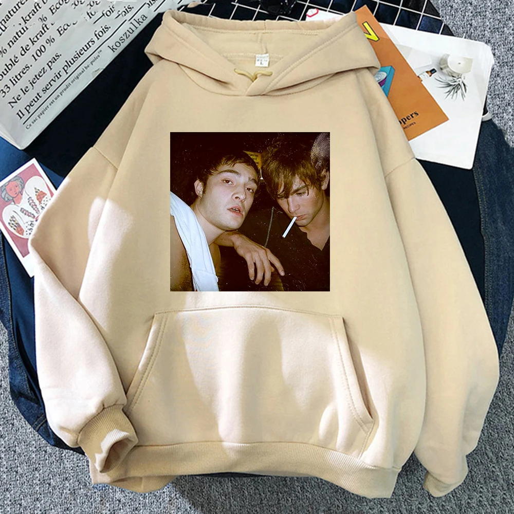 Chuck and Nate Gossip Girl Hoodie Retro Women/men Hoodies Sweatshirt Vintage Aesthetic Harajuku Winter Clothes for Day Gifts