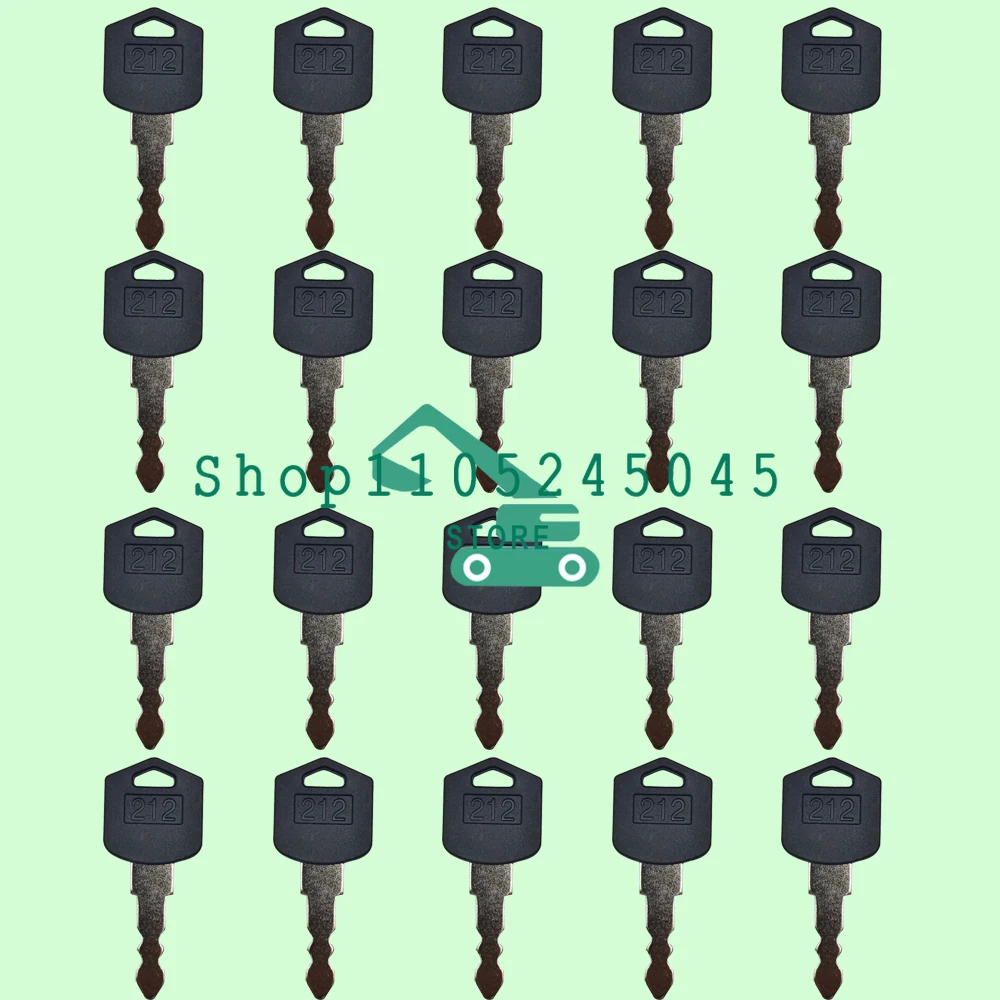 

20 шт. 212 ключей D554212 Запасной ключ зажигания для погрузчиков Doosan Daewoo и мини-погрузчиков, высокое качество