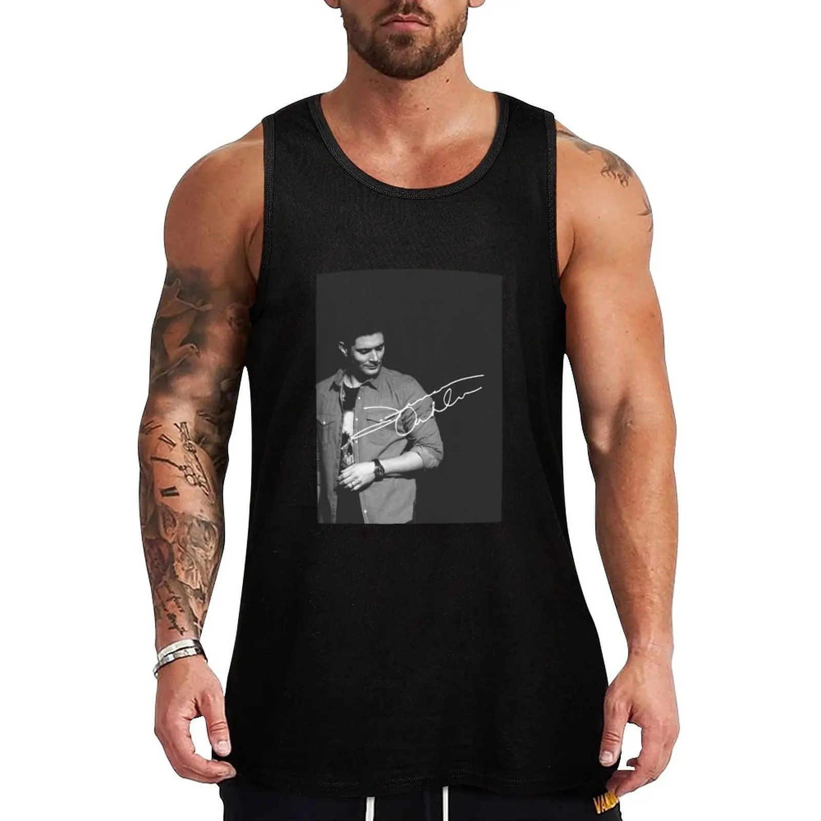 Jensen Ackles Tank Top mens designer clothes clothing men Sleeveless top