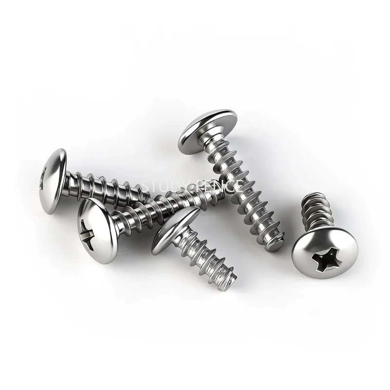 300PCS 304 Stainless Steel Screw, Self-tapping Screw, Round Head Cross Screws, Household Hardware Accessories, M3/M3.5/M4