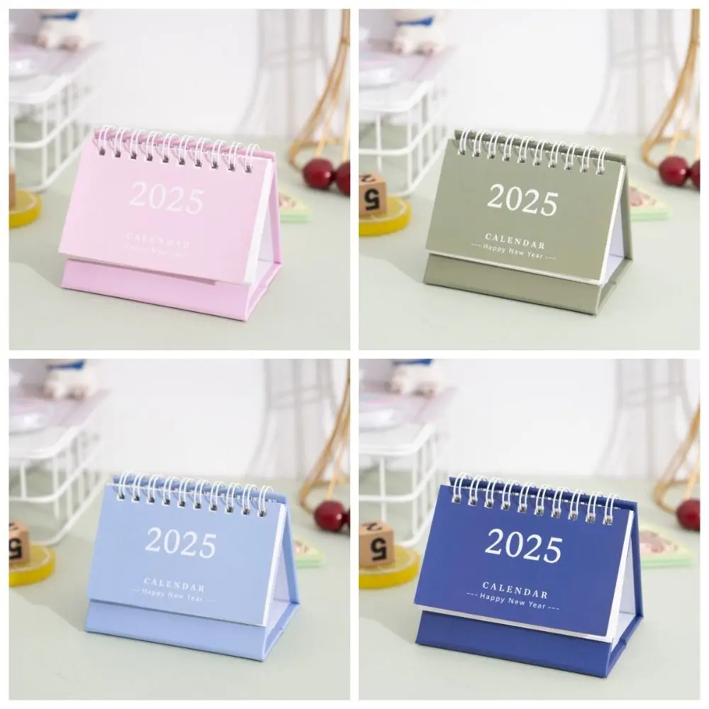 Time Manegement Organizers Creative 2024-2025 Calendar 18-Month Thick Mini Desk Calendar To Do List Simple Yearly Agenda School