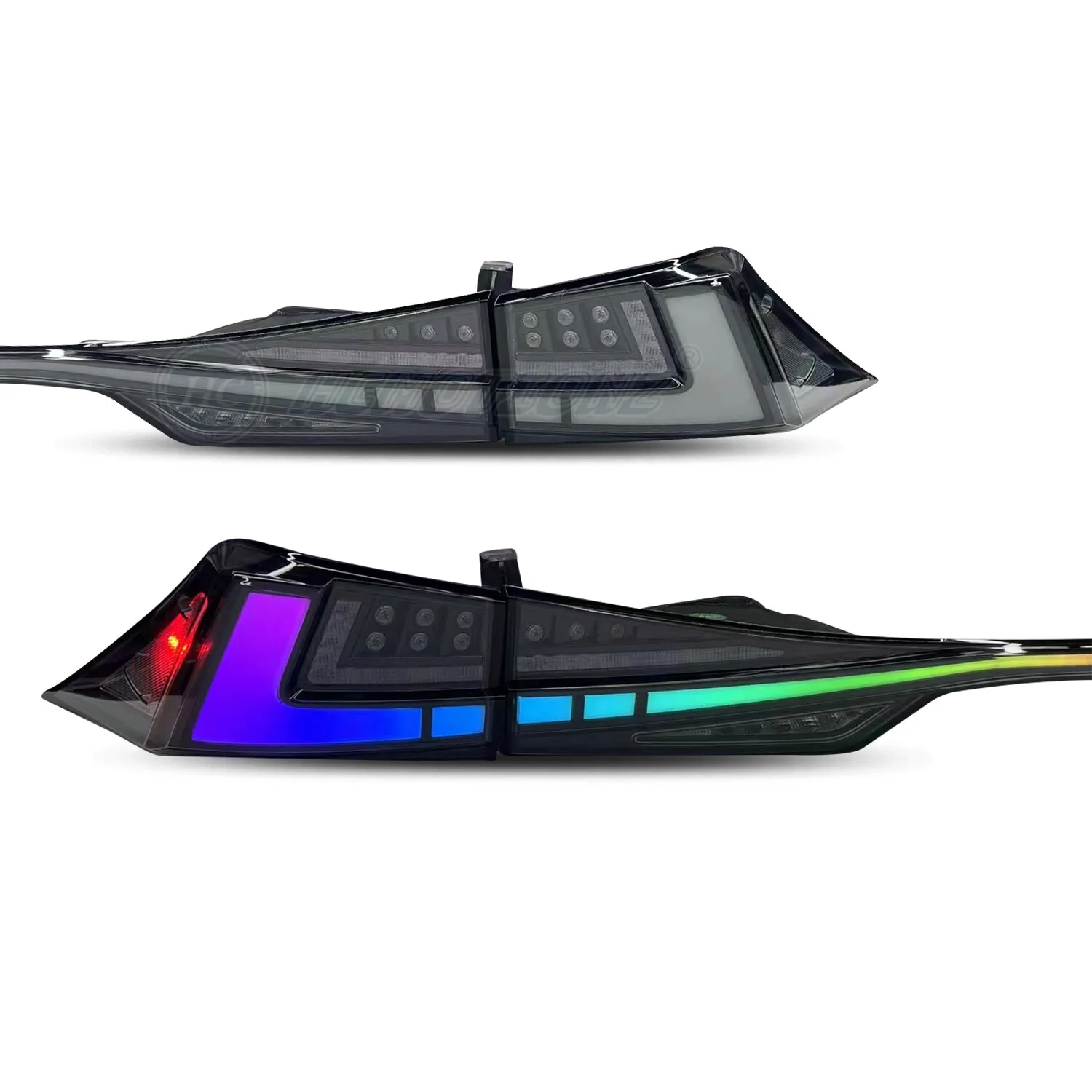

RGB Tail Lights Fit For Lexus IS250 300h 350 F 2013-2020 Rear Lamp Assembly Pair Car Headlight Accessories