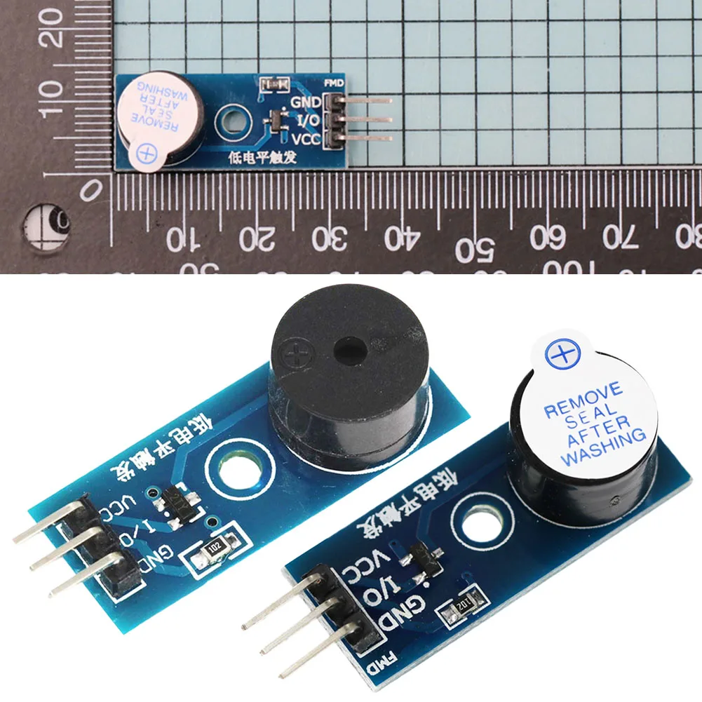 9012 Triode Driver Active Or Passive Buzzer Module 3.3V-5V Low -level Trigger Bee Narrator Control Board PCB Electric Signal