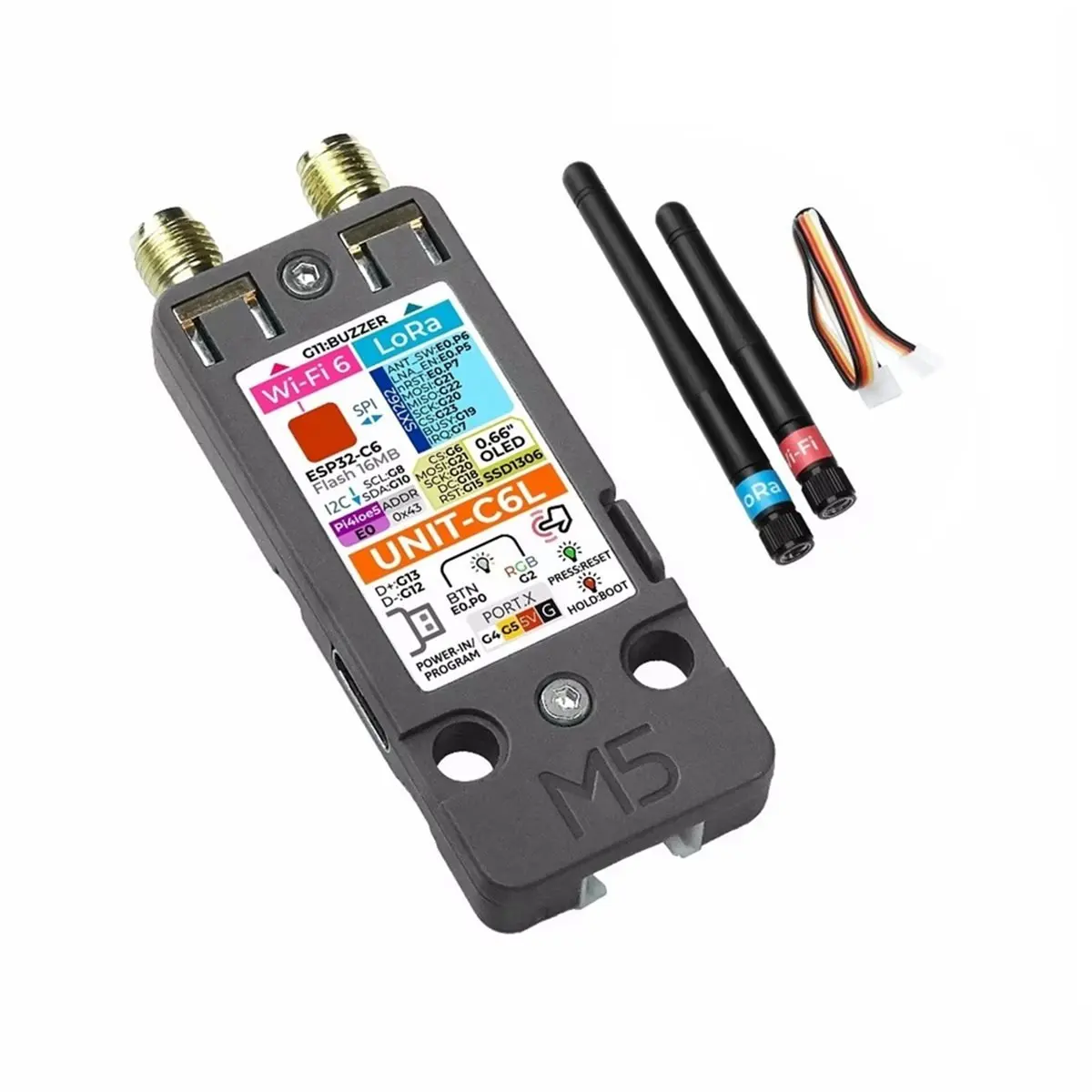 A003 Unit C6L Highly Integrated LoRa Communication Unit Integrated SX1262 LoRa Transceiver 868-923MHz Support Meshtastic