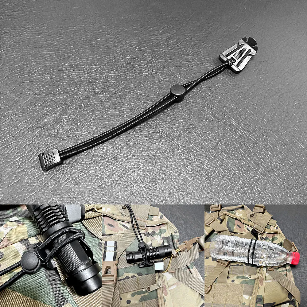 

1 шт. Новейшая внешняя фиксирующая пряжка для рюкзака, эластичный шнур для крепления походных палок, внешняя пряжка для кемпинга