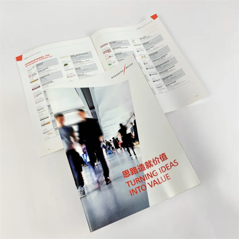 50 0.Zhang.Custom.16 pages brochure binding brochure project offset printing in shanghai