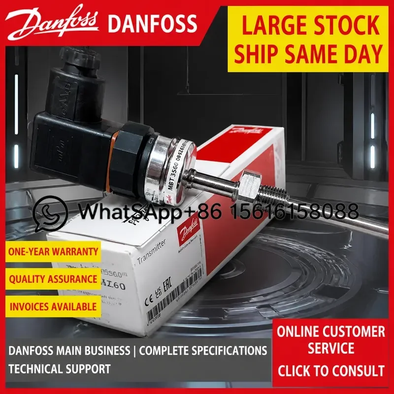 Danfoss MBT5250 Temperature Sensor 084Z8058  084Z8013  084Z8293  084Z8011  084Z6017  084Z8036  084Z803   Industrial PT100 Probe