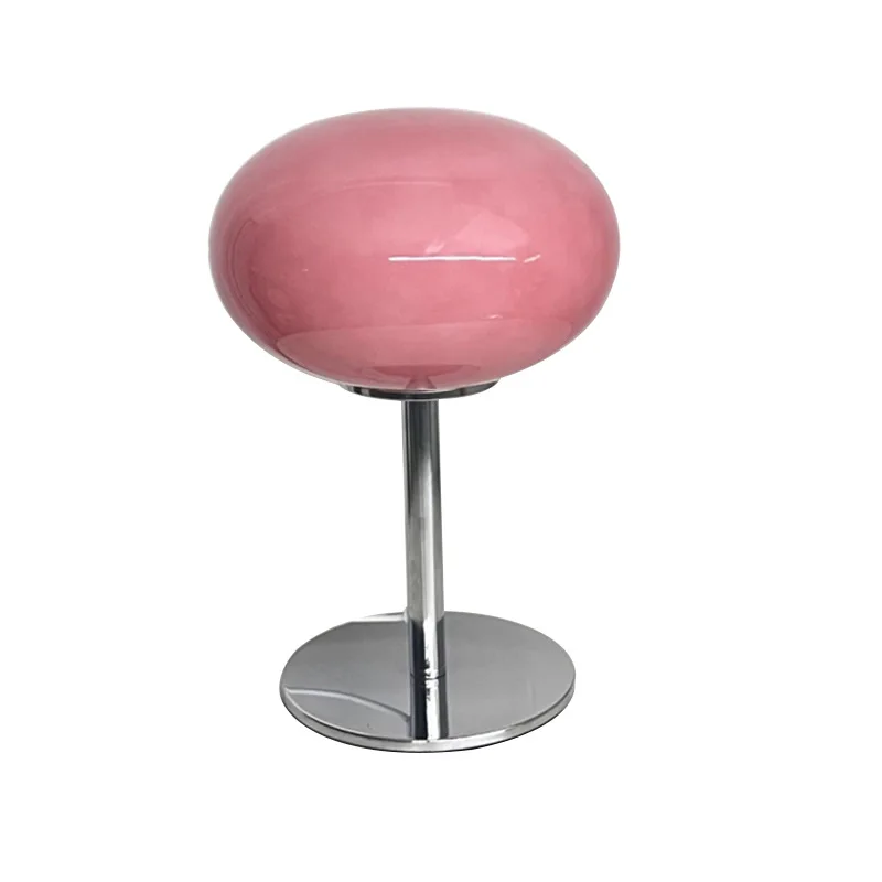Macaron Glazen Tafellamp Trichromatisch Dimmen Woonkamer Sfeer Lampen Oogbescherming Nachtlampje Meisje Slaapkamer Nachtkastje Decor