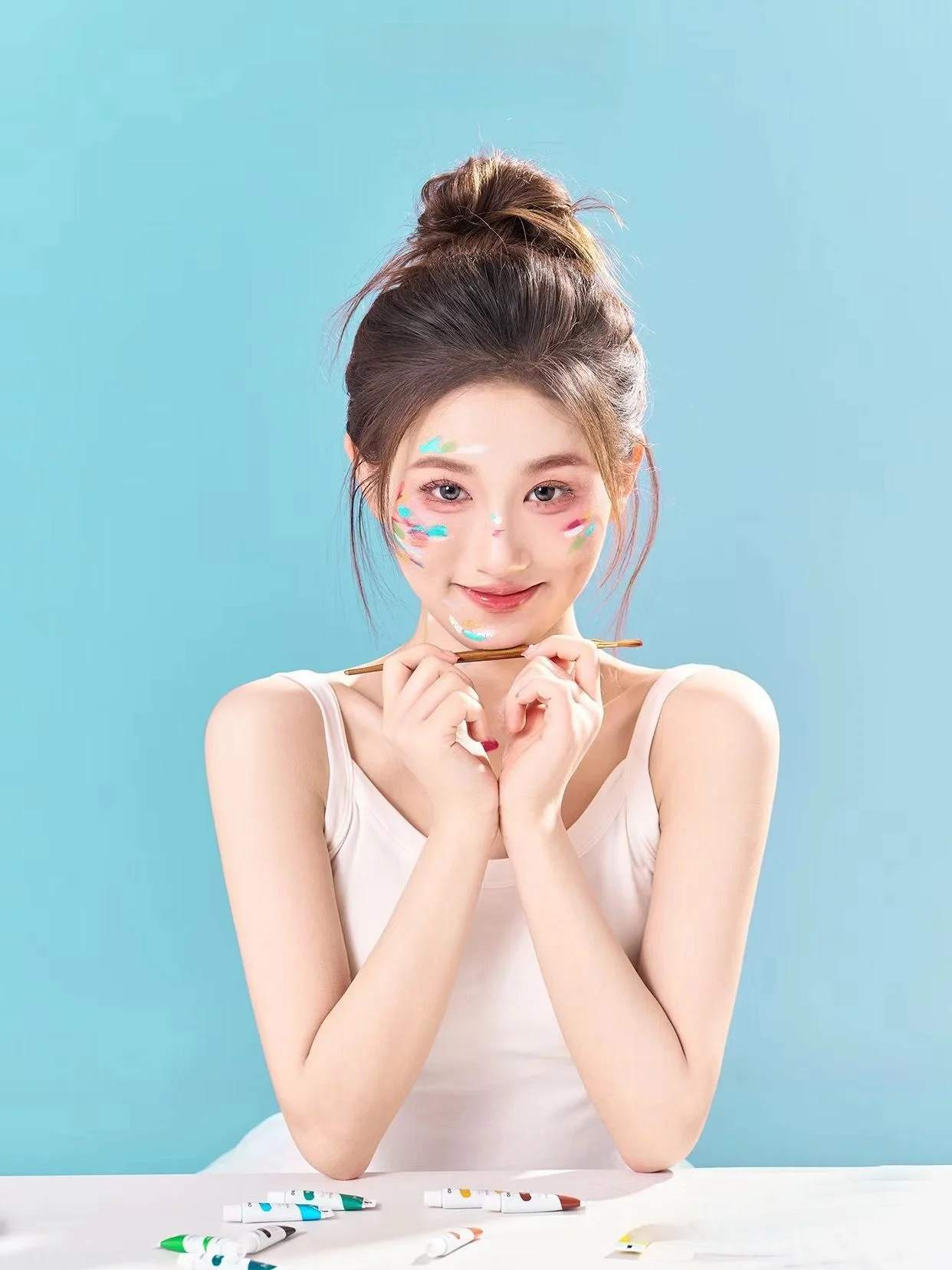 

New Summer Portrait Atmosphere Sensation Sweet Girl Pure Desire Style Indoor Photography Costume for Photo Studio