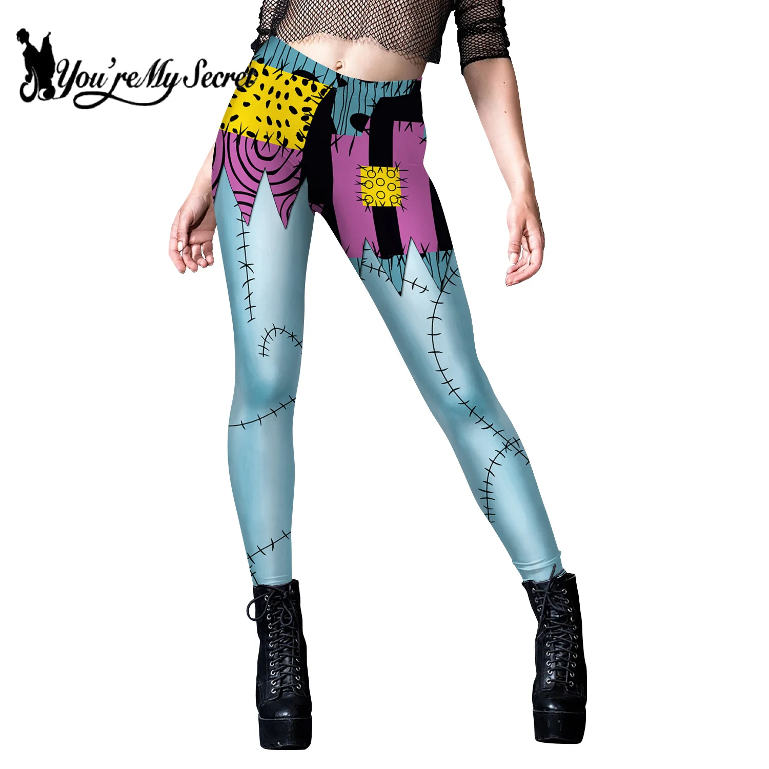 [You\'re My Secret] Leggings Halloween Party Pants Woman Fitness Tights Female Trousers Cosplay Zombie Carnival Cosplay Bottom