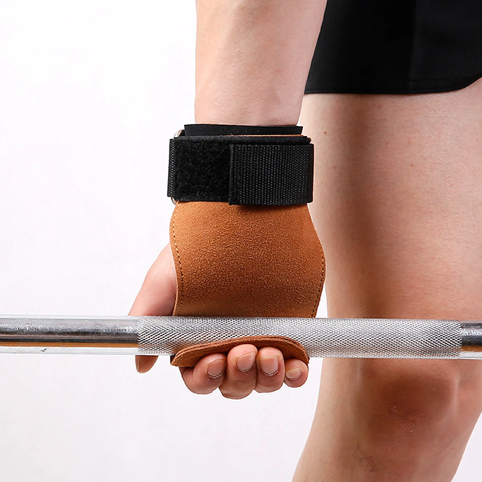 

Weightlifting Palm Protector Durable Sports Palm Gloves Open Design for Gym Pull-Up Training Non-Slip Wrist Straps