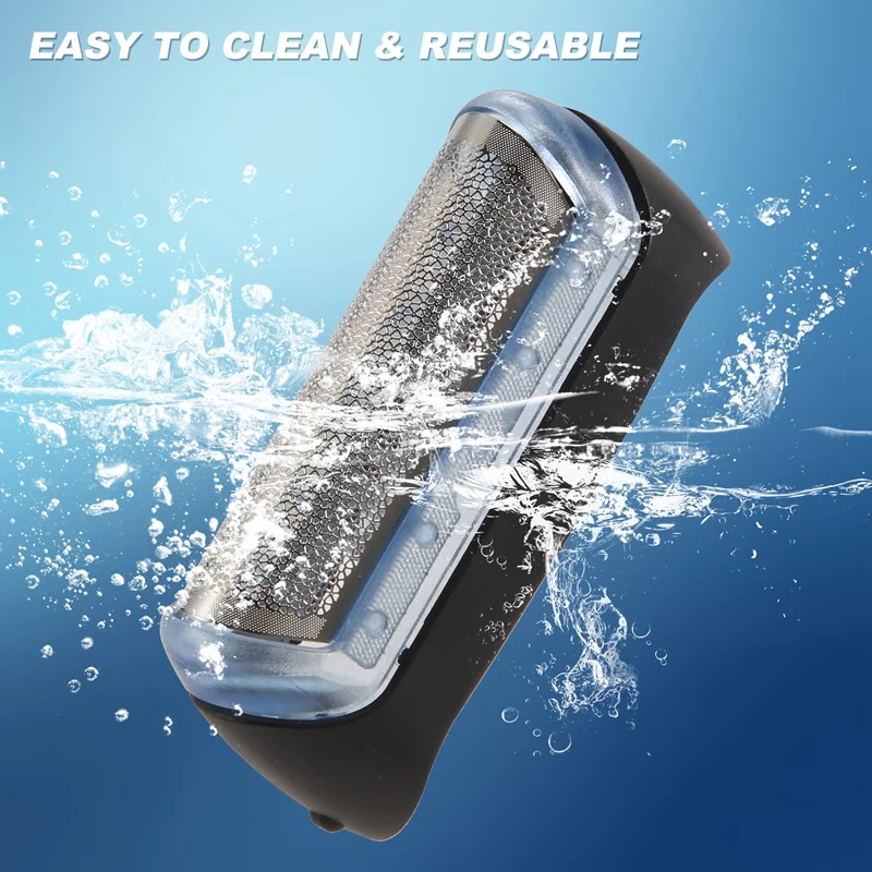 ชิ้นส่วนหัวฟอยล์เครื่องโกนหนวดไฟฟ้าตาข่ายไฟฟ้าทนทาน1ชิ้นสำหรับ Braun 10B/20B รุ่น180 190 170 1735 1775