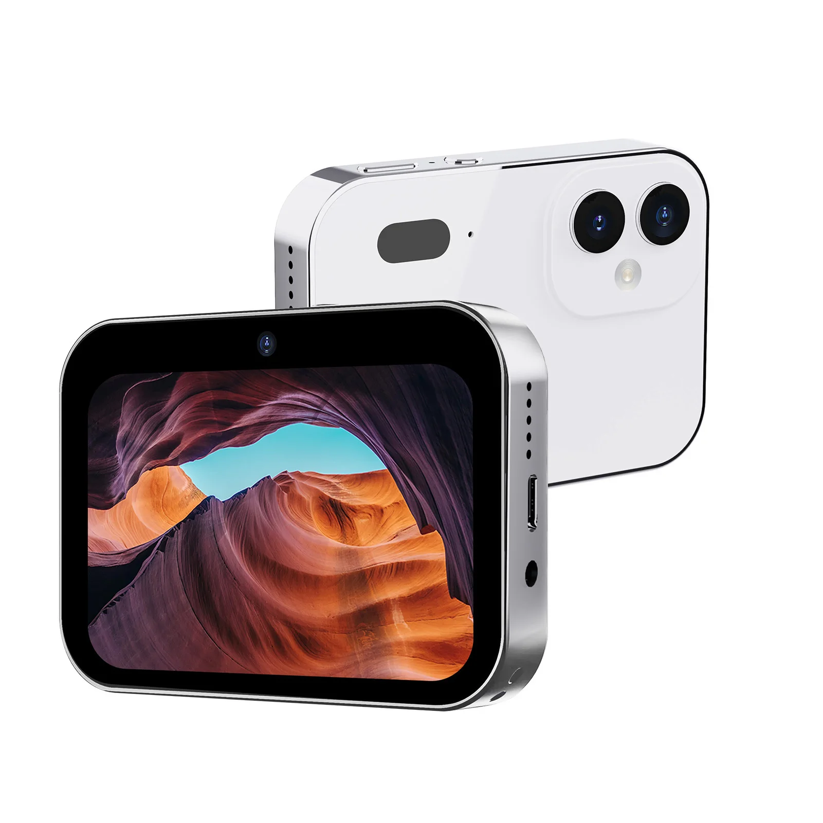 Fotocamera Digitale Touch Screen 4K 64MP Con Schermo OLED 3" | Batteria 3600mAh, Scheda 128GB, Ricarica USB-C E Trasmissione OTG