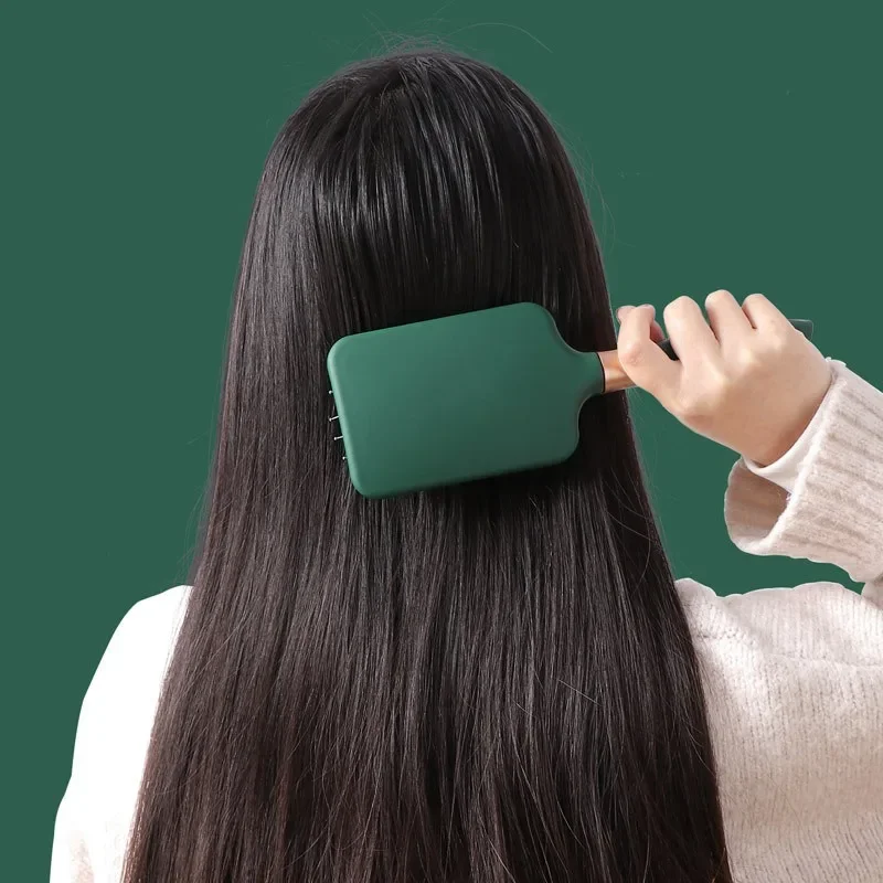 Peine con cojín de aire, cepillo para masaje del cuero cabelludo, desenredar, antiestático, salón, SPA, herramienta de estilismo de peluquería, ovalado y redondo