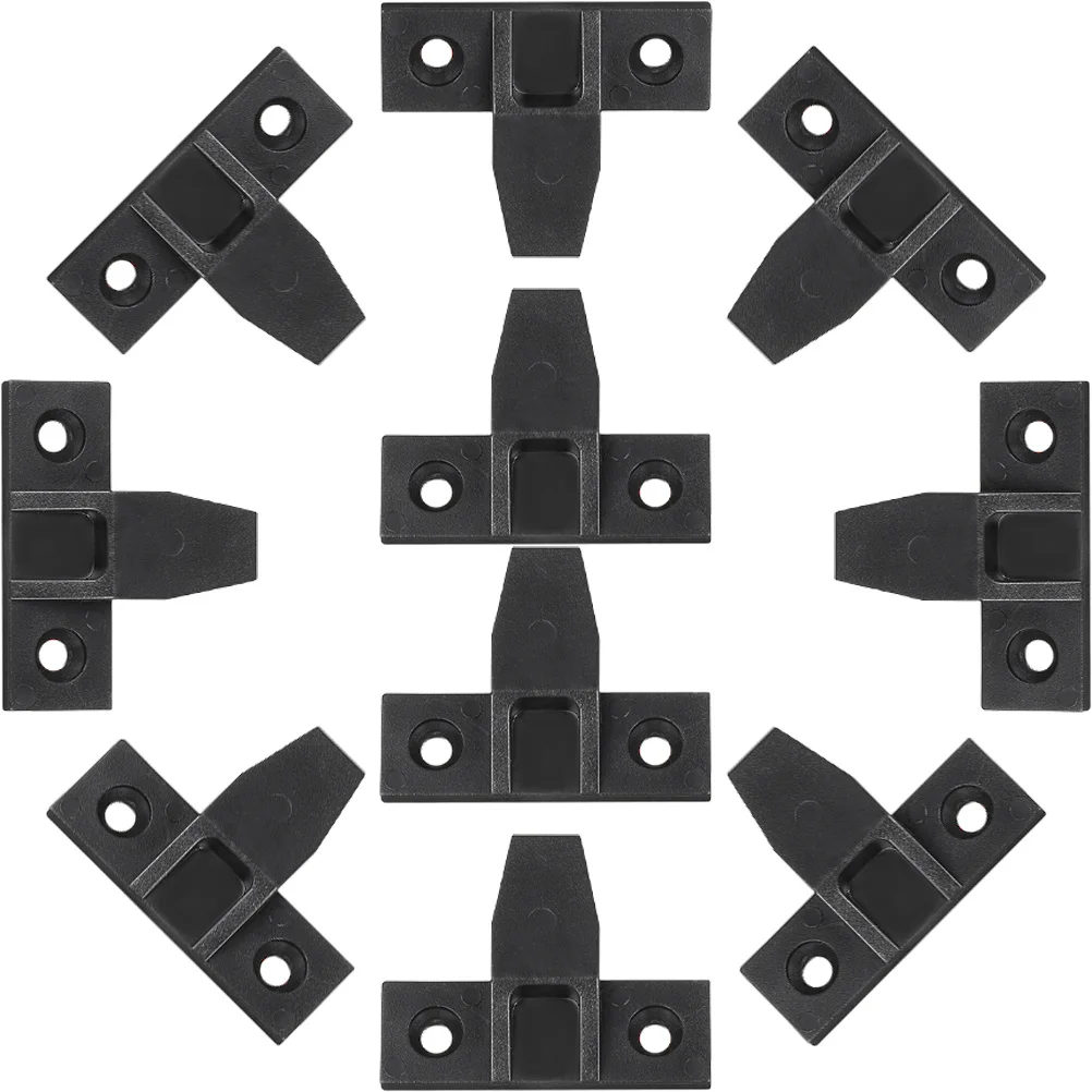 20 قطعة موصلات ركن الخزانة البلاستيك دفع على دعامات التثبيت السريع للأثاث خزانة تصاعد الأجهزة سريعة تناسب