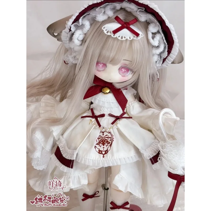 Meki Fluffy Goodnight Series Electronic Header Card 1/6 Scale 4 Points Articulated Figure Blind Box Anime Figure Collectible view 3