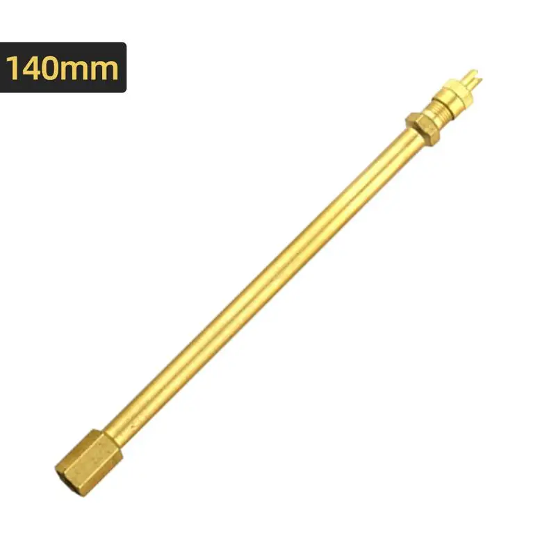 Tire Valve Extension Adapter 100/140/200mm Brass Tire Valve Air Tire Stem Extender Inflation Adapter For air pump