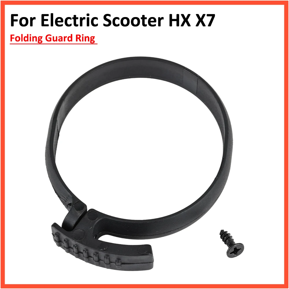 Folding Buckle Tube Stem Bottom Circle Clasp Guard Ring for HX X7 Electric Scooter Lock Catch Insurance Circle Plastic Parts