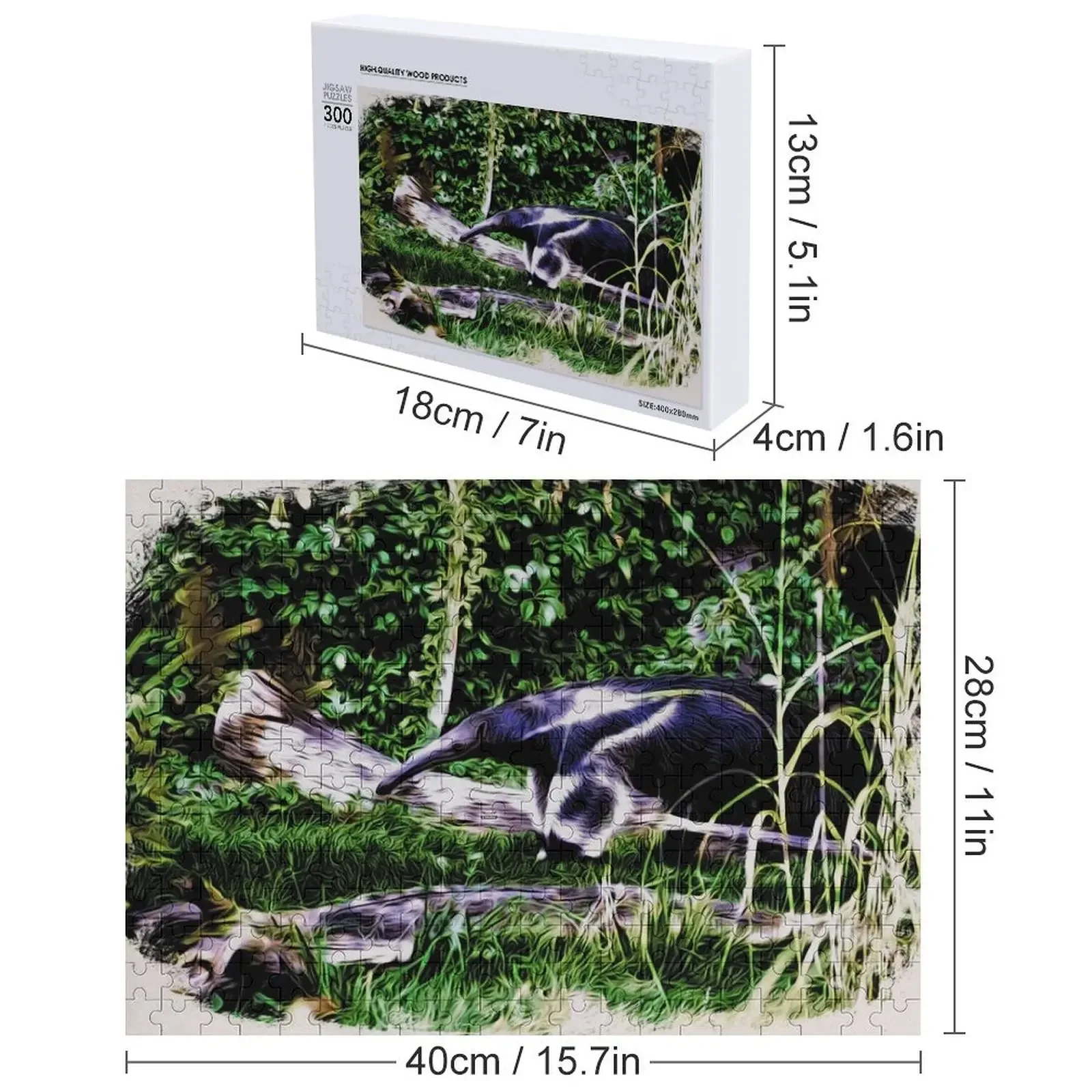 หนังสือเด็กเรื่อง ตัวกินมด / มาเลีย กำลังตามหาปีศาจ - หนังสือเด็ก ปริศนาจิ๊กซอว์ WolfArt รูปสัตว์ไม้ ของขวัญคริสต์มาส ปริศนา