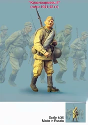 1:35 Scale Die Cast Resin Figure Model Assembly Kit Soviet Soldier DIY Model Assembly Toy Unpainted Free Shipping