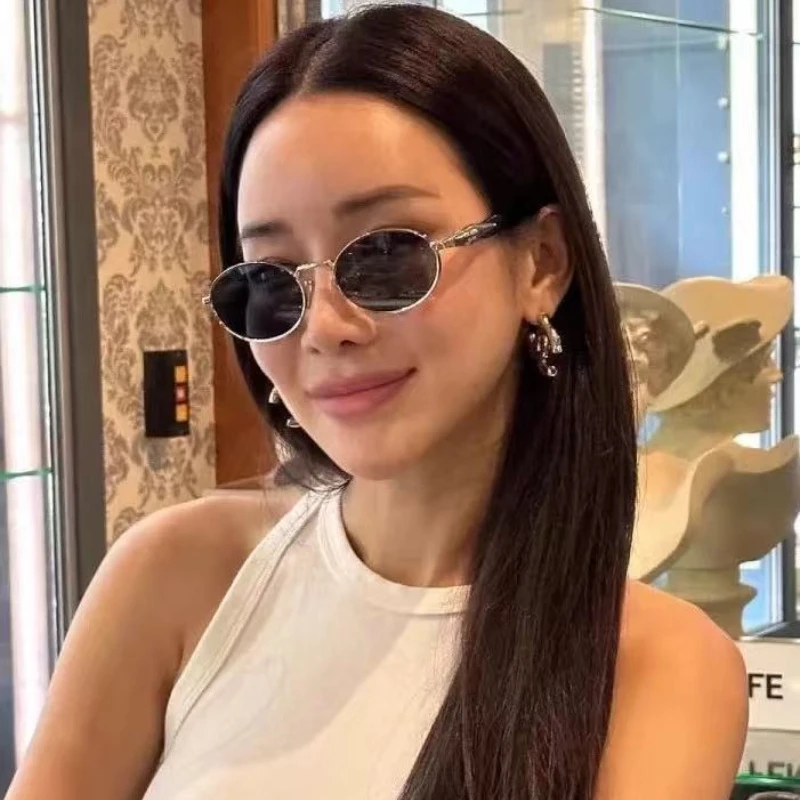 

Vintage Round Metal Sunglasses Women New Fashion Retro Sun Glasses Female Brand Designer Ins Trendy Eyewear Male UV400